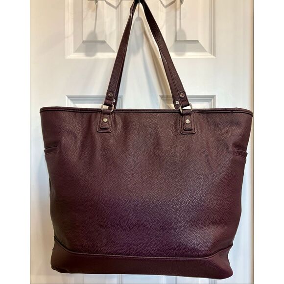 JEWEL by THIRTY-ONE - Like New "Fashion Editor" Jumbo Laptop Tote in Merlot - Picture 4 of 14